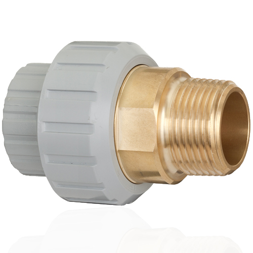PVC C &Uuml;bergangsverschraubung, PVC-C auf Messing - AG